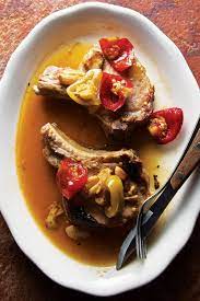 Bamonte S Pork Chops With Pickled Peppers Stuffed Peppers Cherry Pepper Recipes Easy Pork Chops