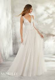 Morilee Madeline Gardner Leonita Style 5681 Perfect For A Destination Wedding This Soft Net Ballgo Ball Gowns Wedding Mori Lee Wedding Dress Bridal Gowns
