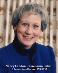 MARCH WOMEN'S HISTORY MONTH Nancy Landon Kassebaum Baker born in Topeka  Kansas First woman to represent Kansas in the United States Senate she  served from 1978 to 1997 known for her health