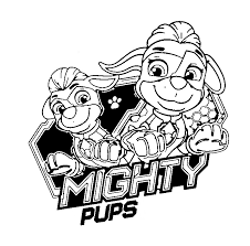 Malvorlagen der mighty pups paw patrol. The Paw Patrol Coloring Pages Mighty Pups School And Kids
