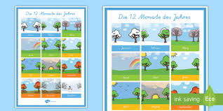 Ordne den bildern den richtigen text zu. Wochentage Monate Und Jahreszeiten Fehlende Buchstaben Erganzen