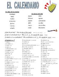 Learning about telling time in spanish, along with how to introduce yourself in spanish, is significantly important if you want to improve your conversation skills. Spanish Calendar Time Worksheets Teaching Resources Tpt