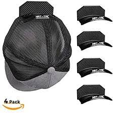 Amazon Com Hat Tac Wall Hat Rack Organizer 4 Pack Made In Usa Patented Baseball Cap Multi Purpose Curved Shelf Hanger For Wall Hats Hat Rack Shelf Hanger