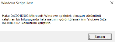 Windows Etkinleştiremiyorum bu hatayı alıyorum 0xC004D302 | Donanım Arşivi  Forum