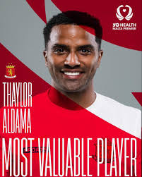 For the second game in a row, our right winger Thaylor Aldama ⭐️ was named  MVP in today's match. Full Time Score: Valletta 3-1 Marsaxlokk ⚽🔥  #weareback #aldama