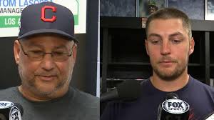 Trevor Bauer throws ball over outfield wall