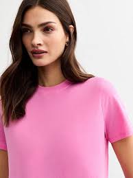 New Look Bright Pink Short Sleeve Crew Neck T-shirt