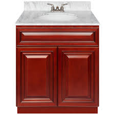 Every vanity cabinet features a sturdy construction with slab drawers equipped with quality rails and decorated with beautiful handles. Cherry Bathroom Vanity 30 Cara White Marble Top Faucet Lb3b Walmart Com Walmart Com