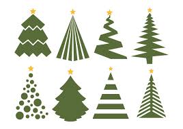 Download Christmas Tree Vector Set On White Background Vector Art Choose From Over A Mi Christmas Tree Drawing Christmas Tree Background Disney Christmas Tree