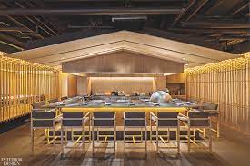 Split bamboo rolls are great for creating an exotic home decor. Ta Ke By Kengo Kuma Associates And Steve Leung Design Group 2018 Best Of Year Winner For Fine Dining Interior Design Magazine