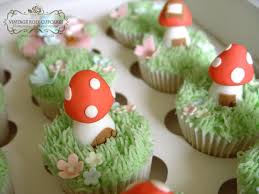 Toadstool Woodland Cupcakes