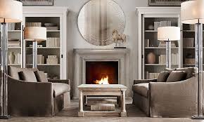 This room is pretty boring and gray but i do like the couch shape. 20 Amazing Living Rooms Inspired By Restoration Hardware