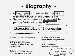 Biography Anchor Chart Worksheets Teaching Resources Tpt