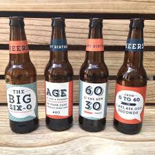 Birthday Gift For 60 Year Old Man 60th Birthday Beer Labels Cheers To 60 Years 60th Birthday For Etsy Beer Birthday Custom Beer Bottle Beer Bottle