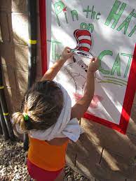 Diy Cat In The Hat Game Very Easy Look Online For Many Ideas For This Dr Seuss Party Cat In Dr Seuss Birthday Party Dr Seuss Birthday Dr Seuss Party Ideas