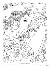 Free printable tattoo coloring pages for adults. Adult Shoulder Tattooed Woman Coloring Pages Printable