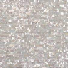 Hominter tile sample 3 x 12 inches: Seashell Tile Subway Cheap Backsplash Tiles For Kitchen And Bathroom Iridescent Wall Shell Mosaic
