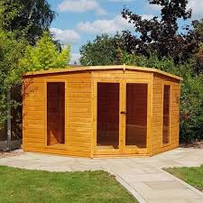 10 X 10 2 99m X 2 99m Shire Barclay Corner Summerhouse In 2020 Summer House Garden Buildings Outdoor Gardens