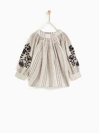 Zara Kids Embroidered Blouse Kind Mode Madchen Shirts Zara Kinder