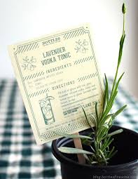 Free Printable Drink Recipe Card For A Lavender Vodka Tonic Infused Vodka Recipe Herbal Infusion Vodka Tonic
