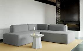 Sofa in tnt charcoal body fabric with byzantine blue pillows. Sofas Modern Minimalistic Designs