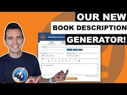 Access This Free Kindlepreneur Book Description Generator Tool To Help You Build Beautiful Book Descriptions Using Simpl In 2020 Free Amazon Books Books Book Marketing