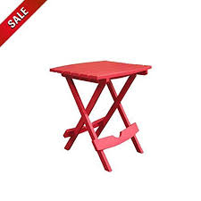 Folding Patio Table Small Side End Table Outdoor Furniture Resin Square Red Portable Indoor Outdo Outdoor Furniture Outdoor Furniture Manufacturers Furniture