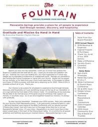 Spring/Summer 2020 Newsletter by Massanetta Springs