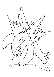 Bienvenue dans l'album de coloriages de pokémon. Coloriage Pokemon Typhlosion