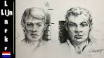 FACES drawing from the front - Part 3 Frontal face Head MAN - YouTube