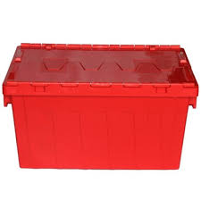 Heavy duty storage bins in euro format designed for high loads and high volume. China Heavy Duty Warehouse Storage Plastic Lockable Totes Attached Lid Containers China Attached Lid Containers Plastic Totes