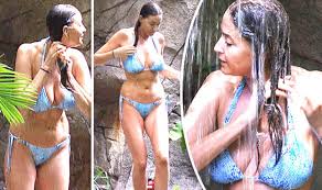 You can find and watch online 271 busty shower videos here. I M A Celebrity 2016 Lisa Snowdon Smoulders In Snakeskin Bikini As She Hits Jungle Shower Tv Radio Showbiz Tv Express Co Uk