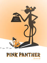 The Pink Panther 50th Anniversary Movie Poster — DKNG