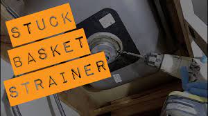 It may be necessary to cut it on only one side or both. Removing Stuck Basket Strainer Nut Kitchen Sink Youtube