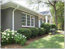 Before and after pic painted this ranch repose gray by. Painting Your Brick Or Stucco Home Kansas City Commercial Residential Painting Company