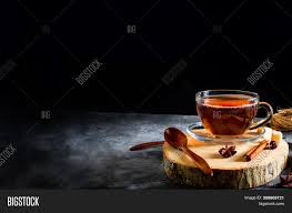 Black Tea Cup On Dark Image Photo Free Trial Bigstock