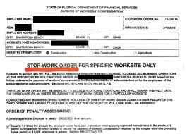 Our goal is to ensure that anyone interested or involved in the florida workers' compensation system has the tools and resources they need to participate. Florida Stop Work Orders Contact An Attoney Now Get Back To Work