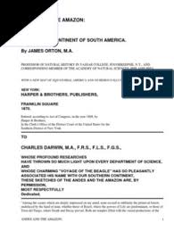Why did archway discontinue fruit and honey bars? Andes And The Amazon Across The Continent Of South America By James Orton M A Amazon River Ecuador