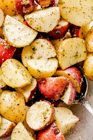 Likewise, are baby red potatoes healthy? Crispy Air Fryer Potatoes With Herb Butter Diethood