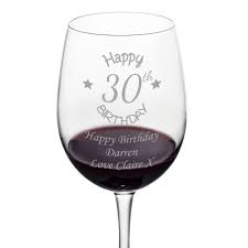 Everyone become adults and will be capable of making their lifestyle. Personalised 30th Birthday Wine Glass