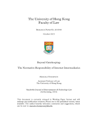 The two main series of law reports, weekly law reports (wlr) and all. Pdf Beyond Gatekeeping The Normative Responsibility Of Internet Intermediaries