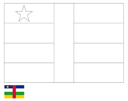 Use crayola® crayons, colored pencils, or markers to color the flag of south africa. Coloring Page Flag Of Central African Republic Drawing Outline Vectors Free Download Printable