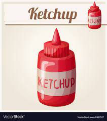 Ketchup Detailed Icon Royalty Free Vector Image Cute Food Art Food Clipart Food