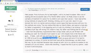 Stomach cancer and stomach ulcers both are digestive diseases. My Family S Personal Experience With Cancer And Cannabis Oil Page 1 Naked Science Forum