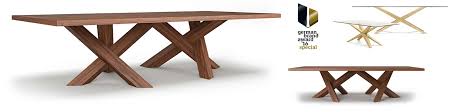 Un plateau en bois naturel rectangulaire avec des. Table Salle A Manger Bois Massif Noyer Chene Table Repas Bois Massif Design