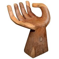 1960 S Wooden Hand Chair 1stdibs Com Hand Chair Wooden Hand Vintage Chairs
