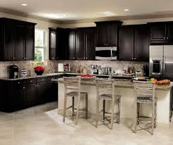 sarsaparilla cabinets in casual kitchen