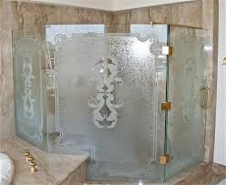 A Stylish Spring With Custom Shower Glass Sans Soucie Etched Glass Shower Doors Glass Shower Doors Shower Doors