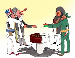 The offensive by the taliban was reported by the bbc. Taliban In Qatar By Shahid Atiq Politics Cartoon Toonpool