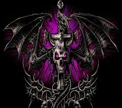 Skull Dragon Cross Skull Wallpaper Skull Art Dragon Artwork